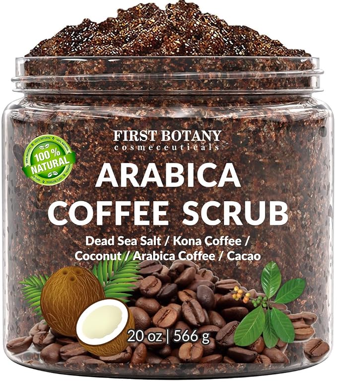 First Botany Cosmeceuticals, 100% Natural Arabica Coffee Scrub by FirstBotanyCosmeceuticals