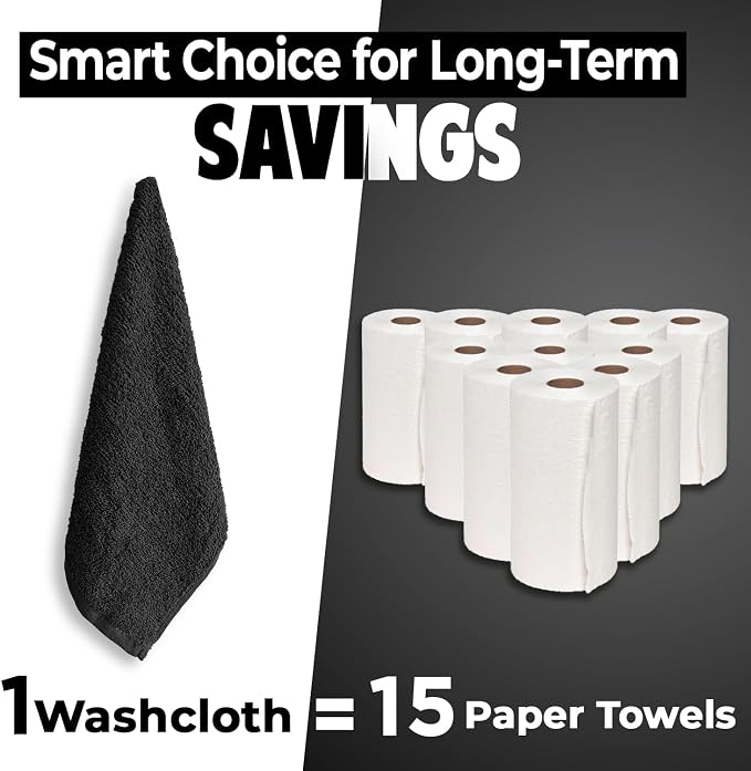 DAN RIVER 12 Pack Wash Cloths for Showering - Image 7