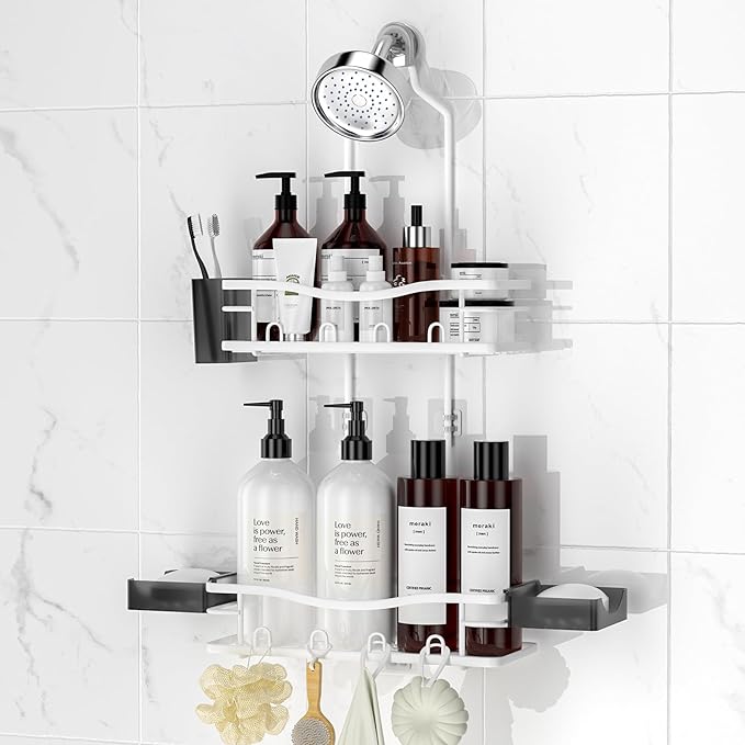 REINHARDT Shower Caddy Hanging, Rustproof Shower Caddy Anti-Swing Shower by REINHARDT