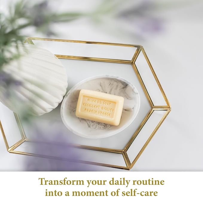 Calithea 3 Pack Soap Bars: Olive Oil Lavender Soap - Image 5