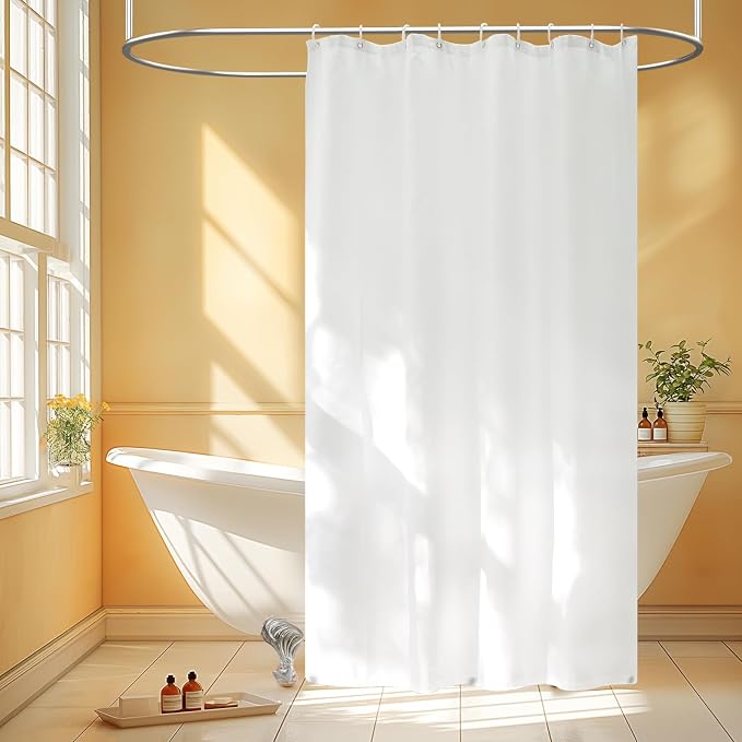 Waterproof Fabric Stall Shower Curtain Liner by Seenus