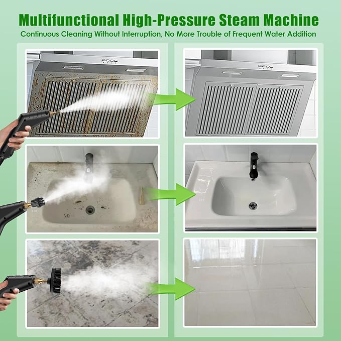 3BAR Steam Cleaner, 2200W Handheld Steam Cleaner whit 8 Accessories - Image 5