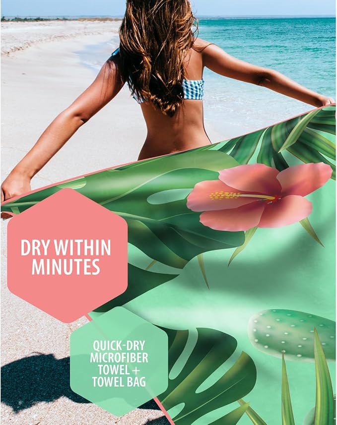 VENTURE 4TH Microfiber Beach Towel: Quick-Dry, Sandproof and Lightweight - Image 2