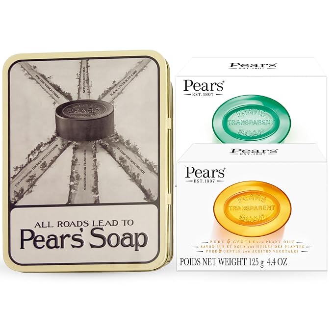 Pears Soap Gift Set, Vintage Tin by Pears