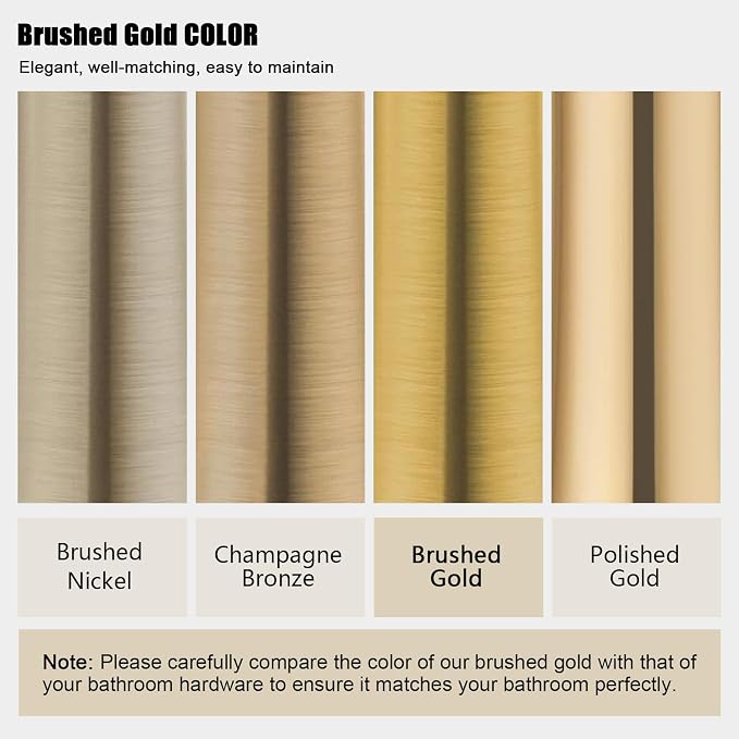 Iriber Brushed Gold Rain Shower System - Image 3