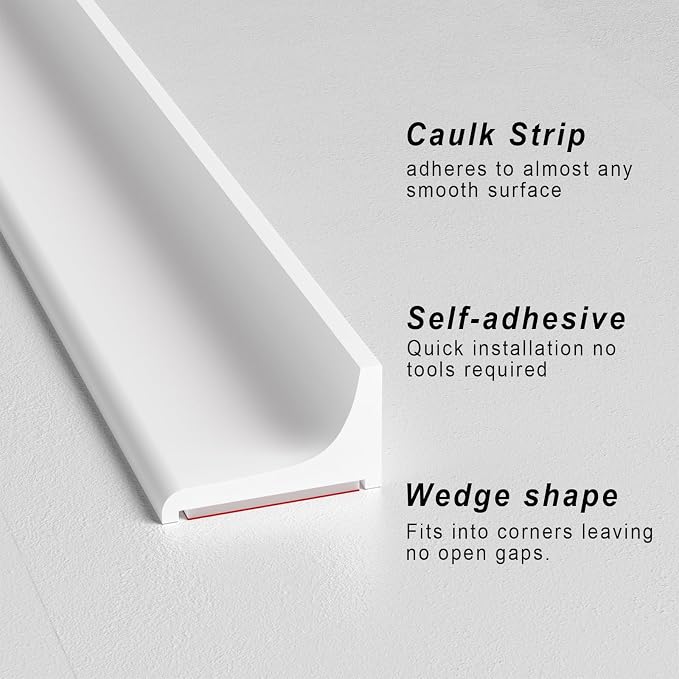 Silicone Shower Threshold Water Dam, Kitchen Sink Splash Guard, Shower Barrier - Image 4