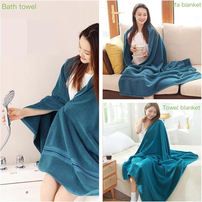 Bath Sheet, Oversized Bath Towel, Beach Towel, 40x73 inches, Extra Large - Image 6