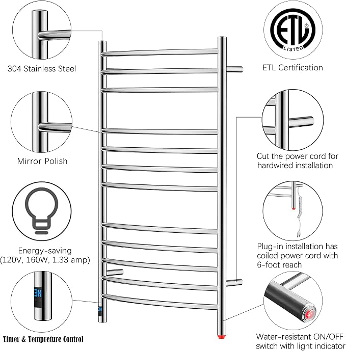 HEATGENE Electric Towel Warmer - Image 3