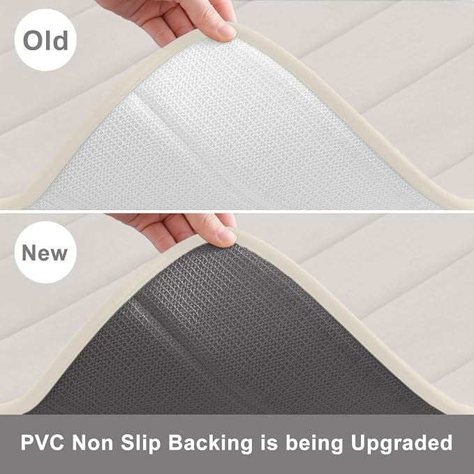 Buganda Memory Foam Bath Mat, Ultra Soft and Non-Slip Bathroom Rugs, Water - Image 4