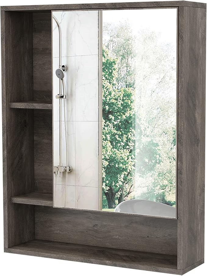 ChooChoo Bathroom Wall Mirror Cabinet, Medicine Cabinet by ChooChoo