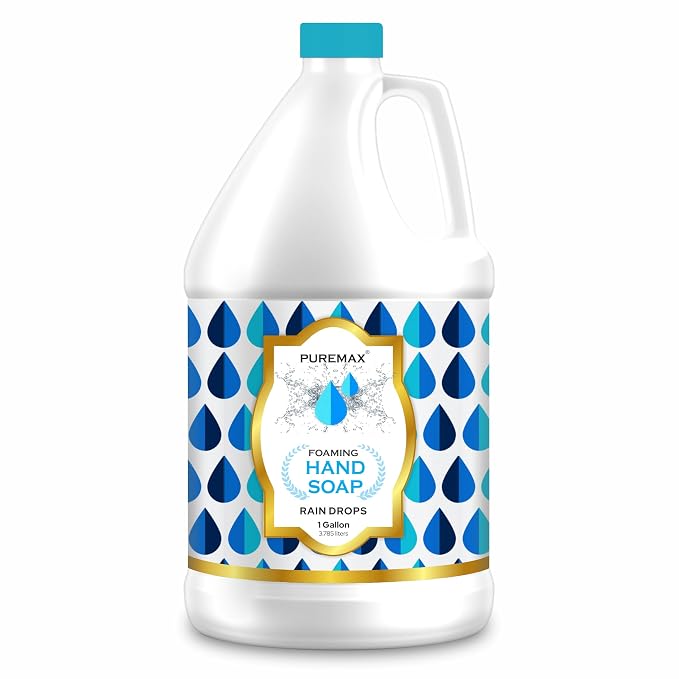 Foaming Hand Soap Refills with Essential Oils | Rain Drops | Gentle, by Puremax