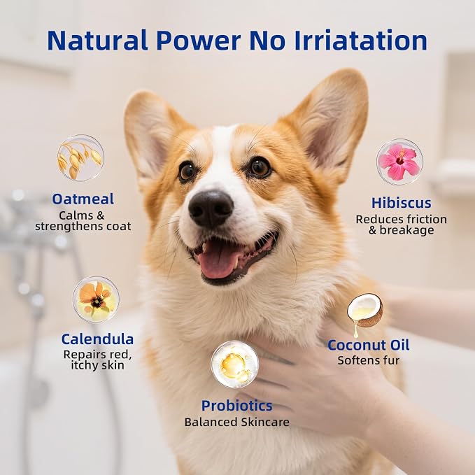Unipaws Probiotics Dog Shampoo & Conditioner Set - Image 7