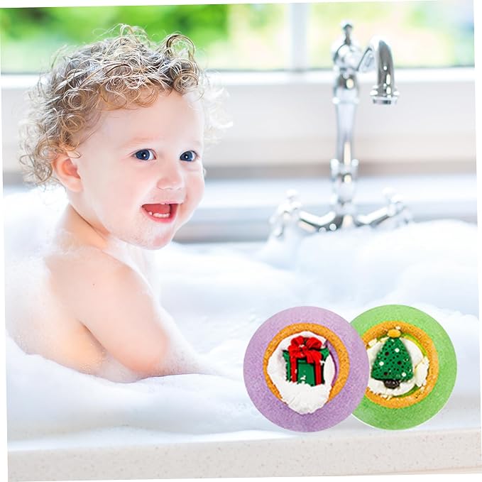 Christmas Bath Bombs 12PCS/Set Different Scents Natural Organic Bath Bombs - Image 6