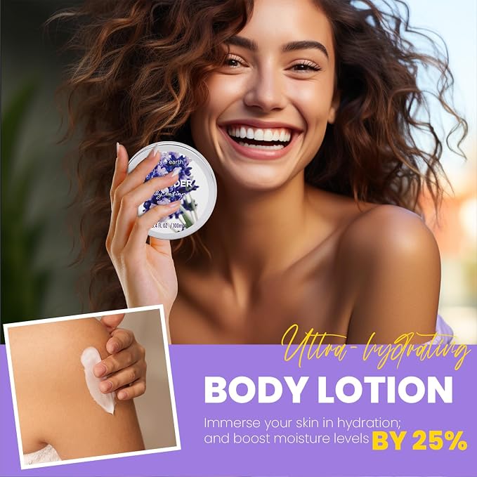 Gift Set for Women Body & Earth Gifts Set Lavender Gift Baskets For Women Bath - Image 4