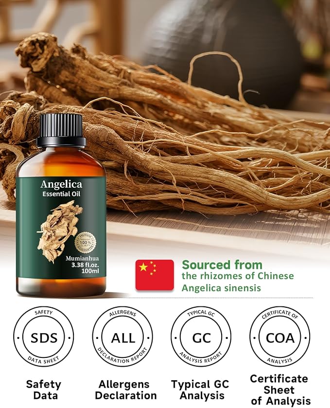 Angelica Root Essential Oil Pure Mumianhua Natural Angelica Oil - Image 6