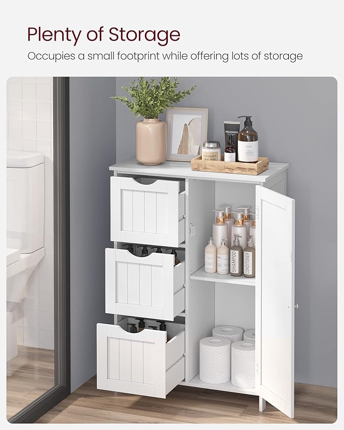VASAGLE Floor Storage Cabinet, Freestanding Storage Unit - Image 4