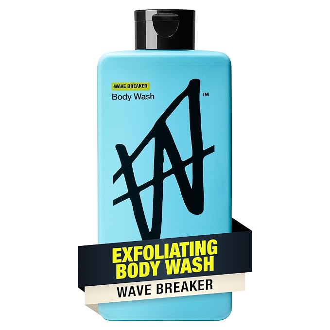 W By Jake Paul Body Wash for Men, Exfoliating Shower Gel by W