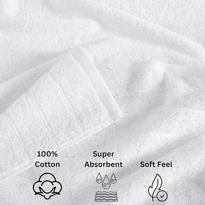 Casa Platino 100% Cotton Luxury Bathroom Towel Set - Image 5