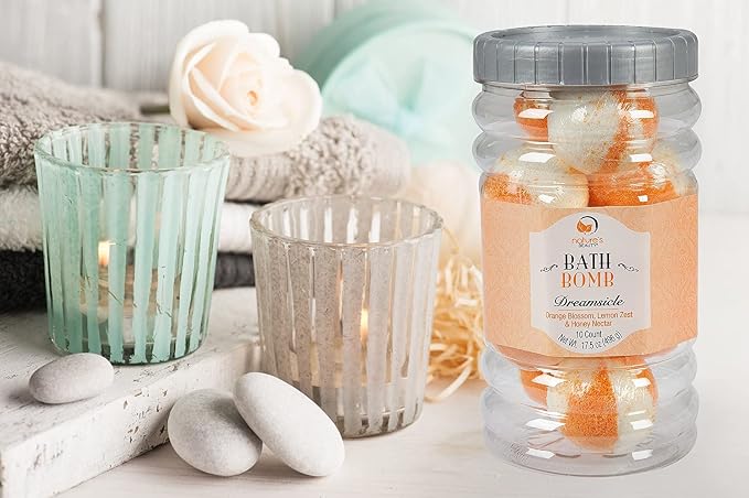 Nature's Beauty Dreamsicle Bath Bomb Gift Set Multi-Pack - Image 2
