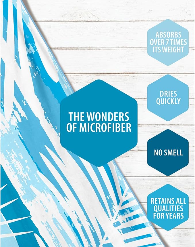 VENTURE 4TH Microfiber Beach Towel: Quick-Dry, Sandproof and Lightweight - Image 3