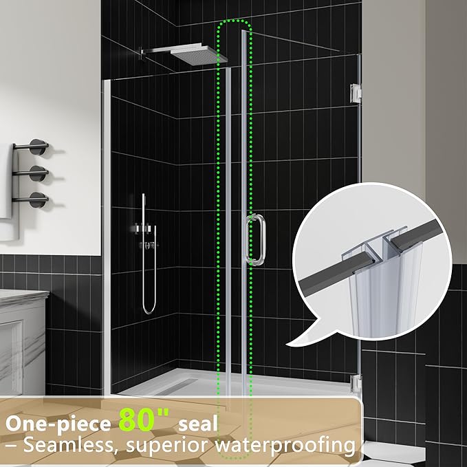 2-Pack Frameless Shower Door Seal Strip - Image 2