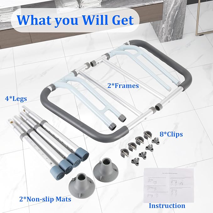 Toilet Safety Rails – Adjustable, Foldable Toilet Handle Frame - Image 7