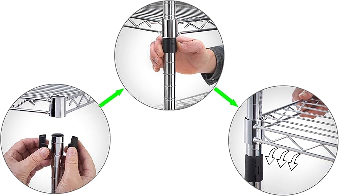 14" Deep x 48" Wide x 27" Height Wire Shelving Kit | 2-Tier | NSF Commercial - Image 4