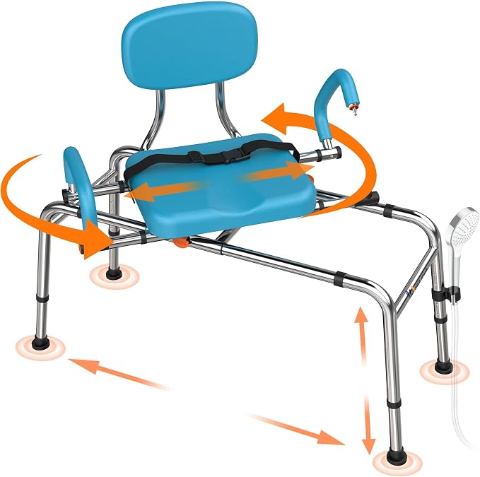Sliding Shower Chair Tub Transfer Bench by WHLICKS