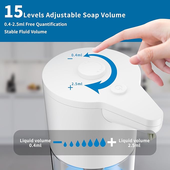 Automatic Soap Dispenser Touchless, Simple Physical Adjustment, Low Battery - Image 2