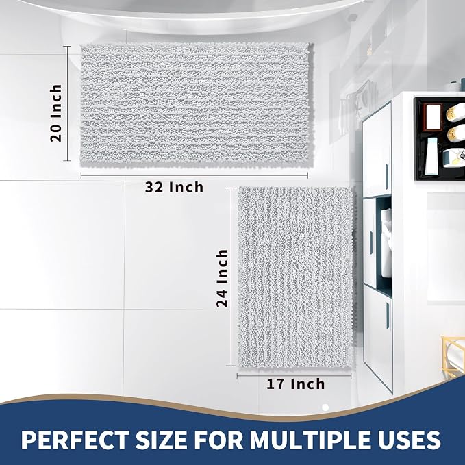 Yimobra Bathroom Rugs Sets 2 Piece - Image 2