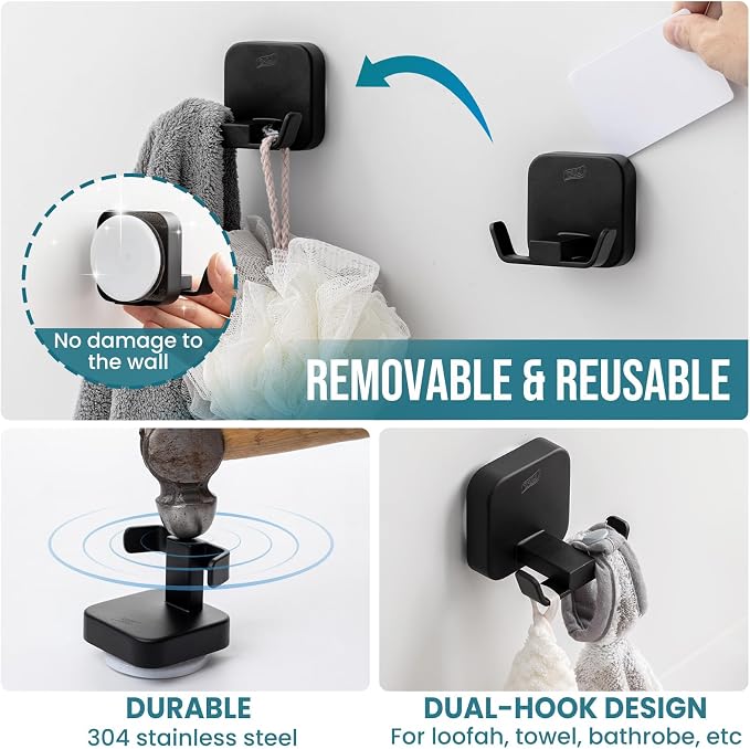 TAILI Patented Strong Suction Cup Holder, Thickened 304 Stainless Steel - Image 7