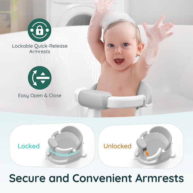 Baby Bath Seat Baby Bathtub - - Image 4