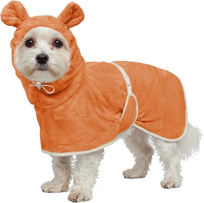 Dog Bathrobe Super Absorbent Towel Robe by HhiMyOct