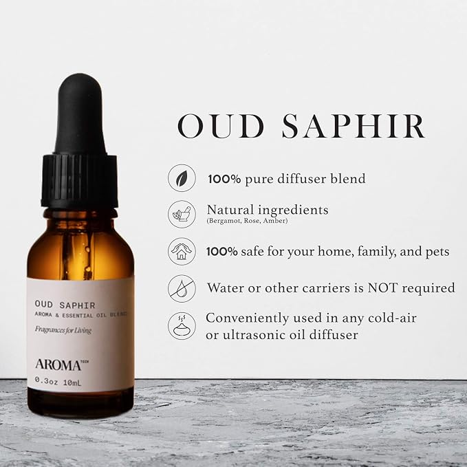 Aromatech Oud Saphir Aroma Essential Oil Blend: Luxury Hotel Inspired - Image 2