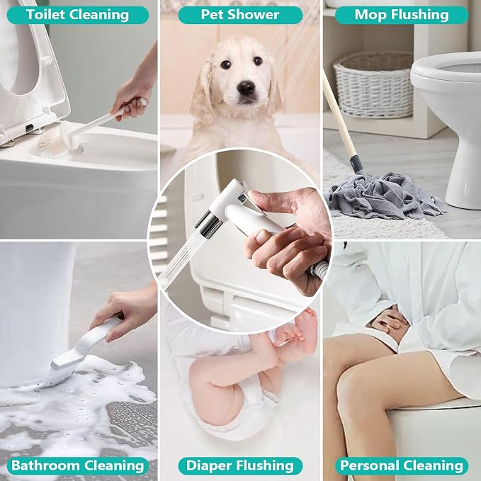 BARROCK Handheld Bidet Sprayer for Toilet, Stainless Steel Metal Made Baby - Image 8