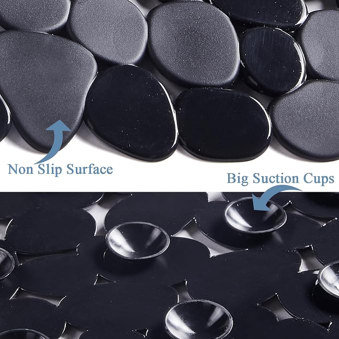 Bath Shower Mat Non Slip: Extra Large Pebble Bathtub mat - Image 4