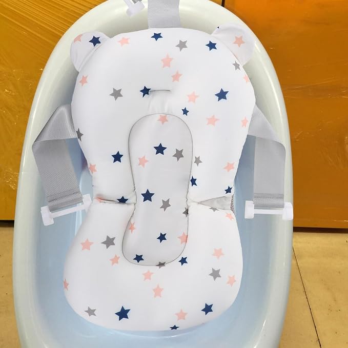 Mesh Bath Support Seat Floating Shower Pad Newborn Non-Slip Cradle Cushion - Image 5