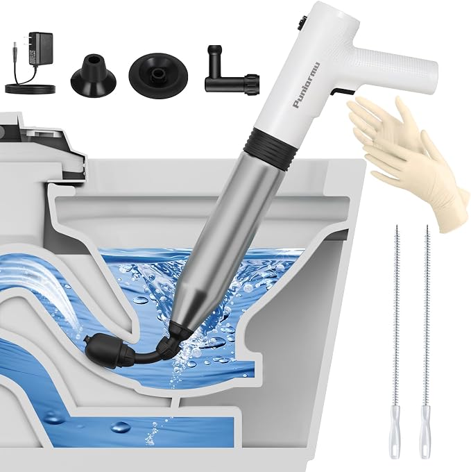 Electric Toilet Plunger, Unclog In One Shot, Remover by PuniarmuElectricToiletPlung