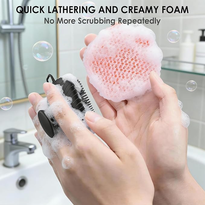 Face Scrubber & African Net, Silicone Exfoliating Brush - Image 4