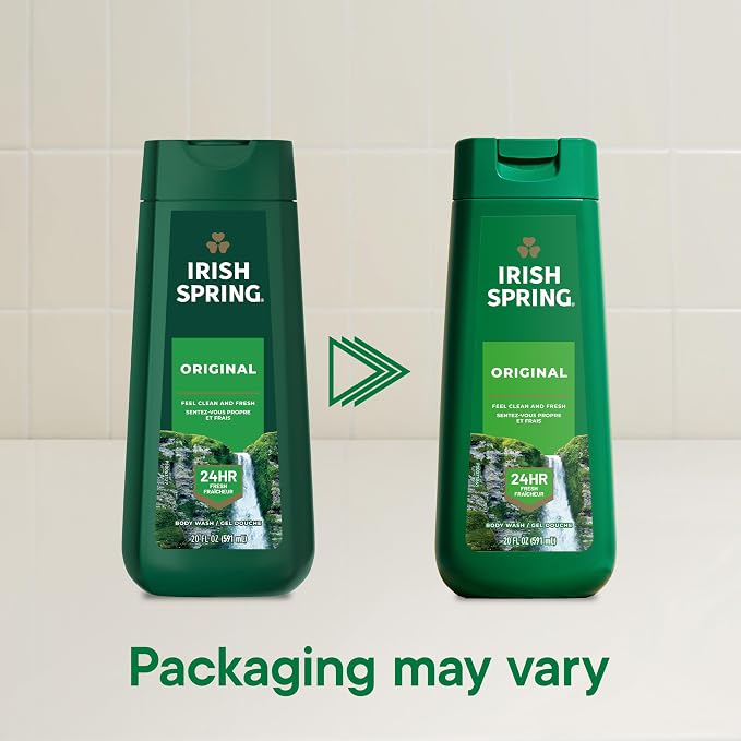 Irish Spring Original Clean Body Wash, 20 Oz, 2 Pack - Image 2