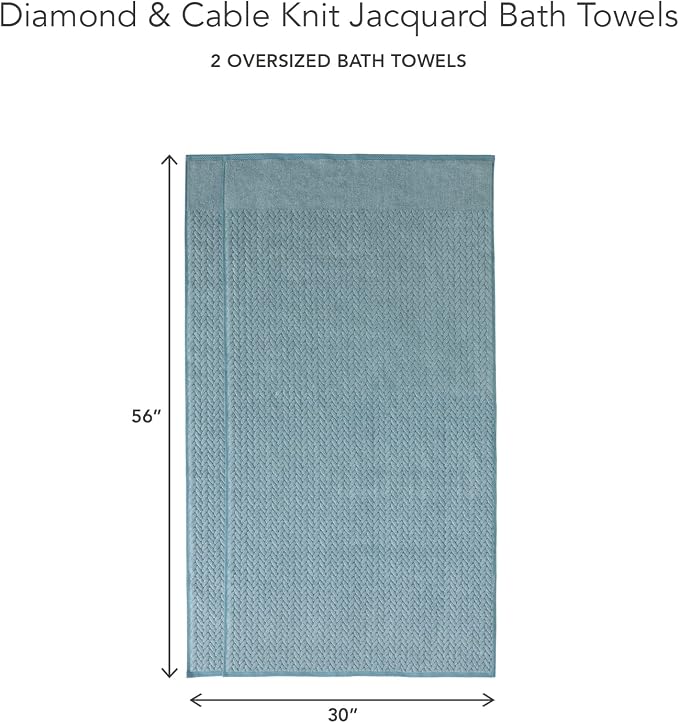 Texere 100% Organic Cotton Jacquard 650 GSM Premium Bath Towel Sets - Image 6