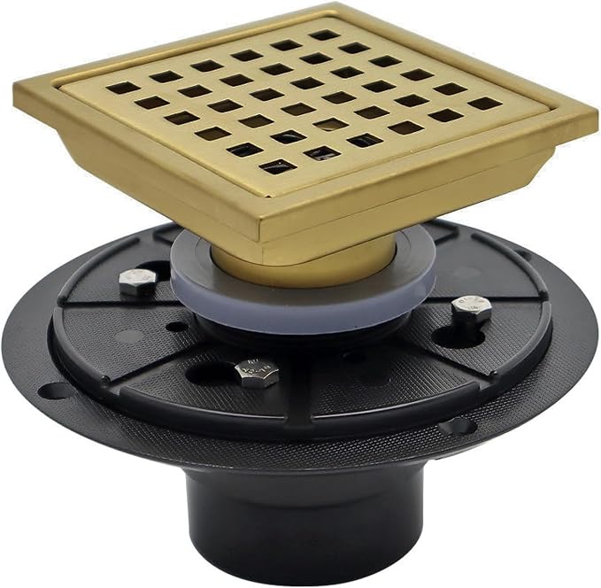 4 Inch Square Shower Floor Drain by Unknown