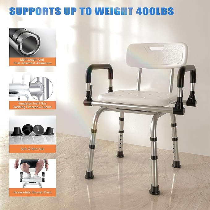 360 Degree Shower Chair Swivel, Shower Seat - Image 5