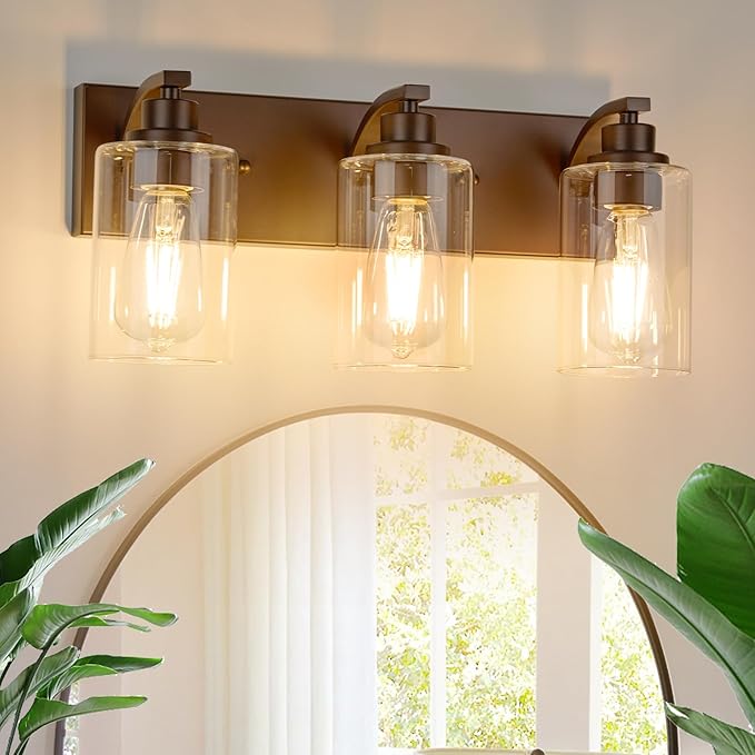 3-Light Bathroom Light Fixtures Modern ORB Vanity Lights by ALAISLYC
