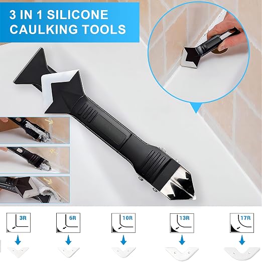 8Oz Black Waterproof Caulk & Seal Silicone Sealant, Wadities Tile Grout Repair - Image 5