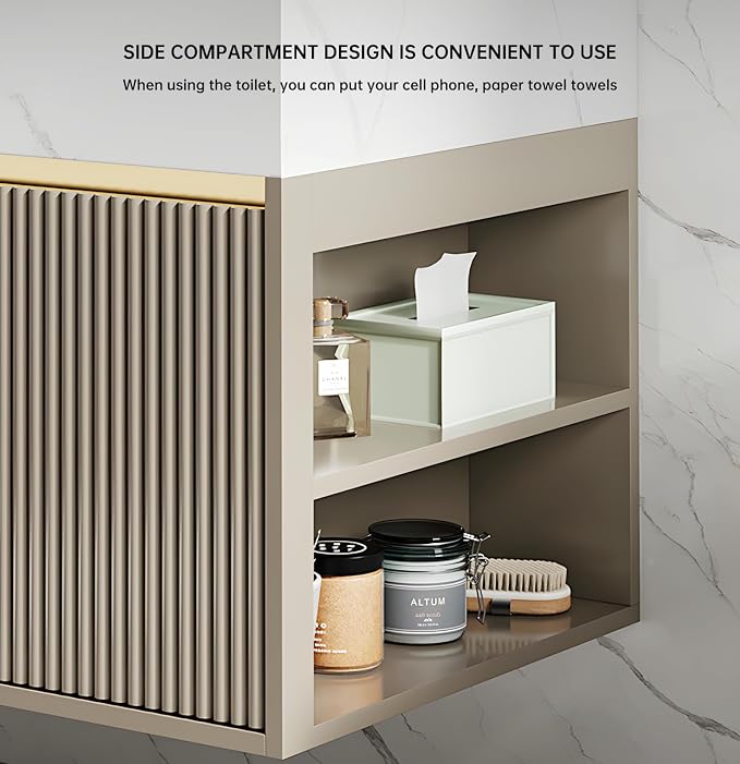 Single Sink Bathroom Vanity, Modern Bathroom Vanity Set Include Smart Defogging - Image 5