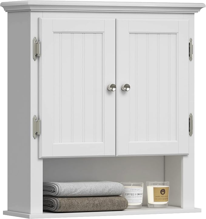 UTEX Bathroom Cabinet Wall Mounted, Wood Hanging Cabinet, Wall Cabinets by UTEX