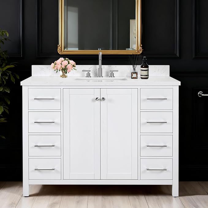 48’’ Bathroom Vanity with Undermount Sink, Soft-Closing Doors and Drawers by CBHME