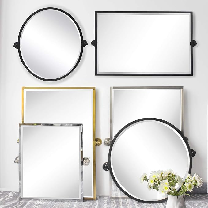 TEHOME Brush Nickel Metal Framed Recessed Bathroom Medicine Cabinet - Image 9
