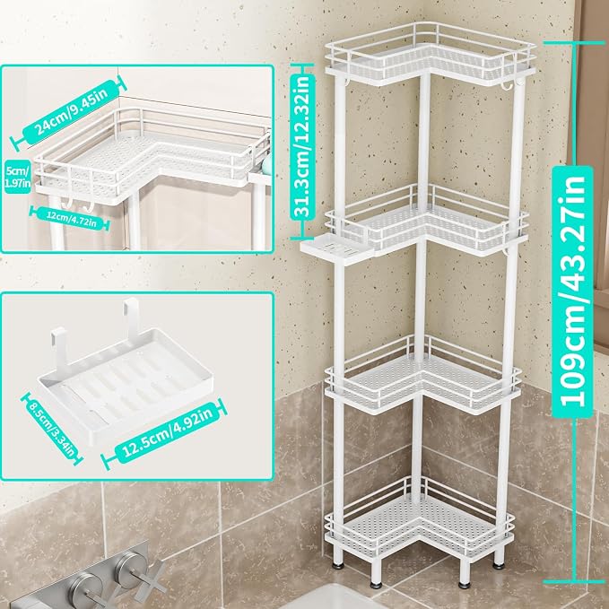 HapiRm Corner Shower Caddy Organizer - Image 4